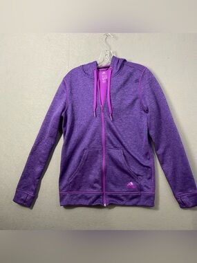 Adidas Ladies SM full zip Climawarm Jacket Purple (1004)
